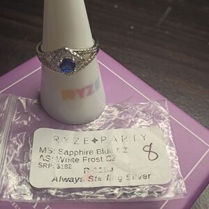 Sapphire Blue CZ Ring